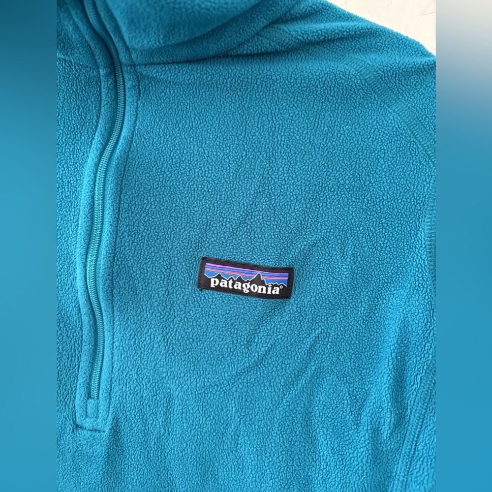 Patagonia Better Sweater 1/4 Zip Pullover Fleece Womens Size Small Teal - Picture 3 of 5